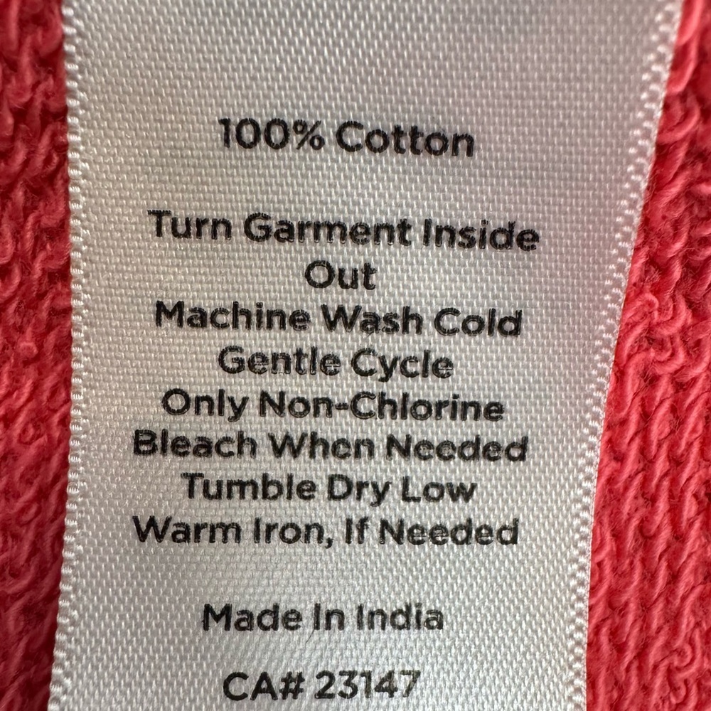 Talbots Ruffle Trim Raglan Sweatshirt Pink Gold Buttons At Neckline Size 1X - Picture 10 of 10